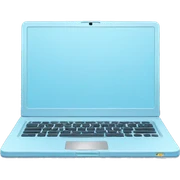 pastel blue laptop sticker