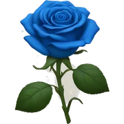 a blue rose sticker