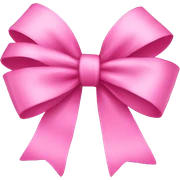 Pink bow sticker