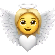 heart with angel wings sticker