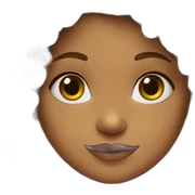 curly girl sticker