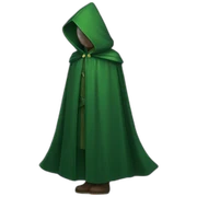 green cloak sticker