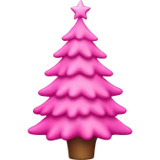 Pink Christmas tree  sticker