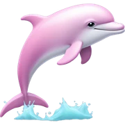 Pastel-pink-colors-dolphin sticker