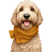 labradoodle-in-the-scarf sticker