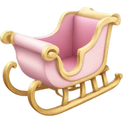 Light pink sleigh sticker