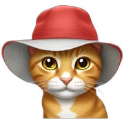 cap cat sticker