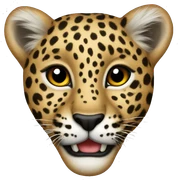 Leopard heart sticker
