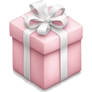 Light pink Christmas gifts under a white Christmas tree  sticker