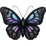 dark butterfly  sticker