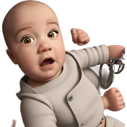 bald girl in handcuffs sticker