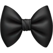 Black bow  sticker