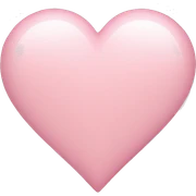 light pink heart sticker