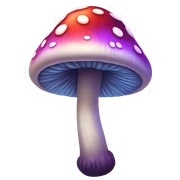 Trippy mushroom sticker
