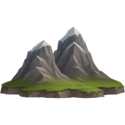 Two mountains sticker
