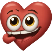 weird heart sticker