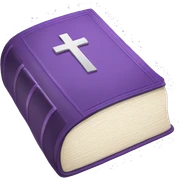 Light purple Bible sticker