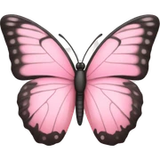 Light pink butterfly emoji sticker