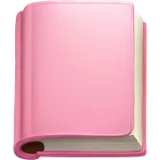 Pastell pink Book open sticker