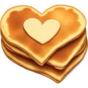 Heart shaped pancakes sticker