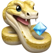 Python with a crystal sticker