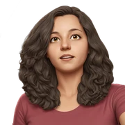 realistic portrait of girl sticker