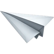 paper plane sticker