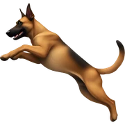 malinois jumping sticker