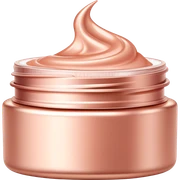 Rose gold face cream sticker