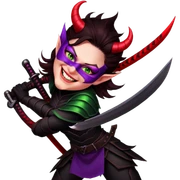 Demon-Horned Warrior sticker