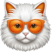 cat with sunglasses  sticker
