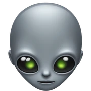 classic grey alien body sticker