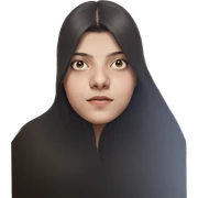 realistic portrait of girl sticker