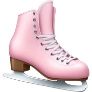 pastel pink ice skates sticker