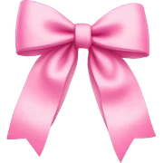 cute pink bow sticker