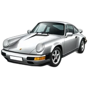 Silver Porsche 911 sticker