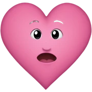  in a dark pink heart sticker