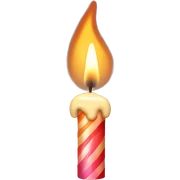 birthday candle sticker