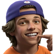 boy wearing hat alone sticker