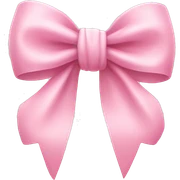 Baby pink bow sticker