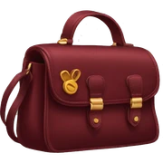 Dark red designer bag sticker