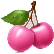 baby pink cherry sticker