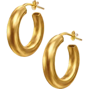 chunky gold hoop earrings sticker