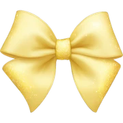 Pastel yellow bow with sparkles sticker