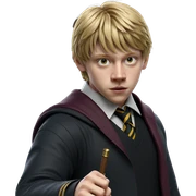 blonde boy in hogwarts uniform sticker