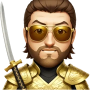 Golden Samurai sticker