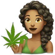 woman marijuana woman sticker