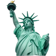 La Statue de la Liberté avec une glace sticker