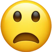 worried smiley face symbol sticker