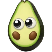 Abocado with eyes sticker